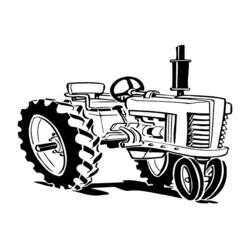 Malvorlage: Traktor (Transport) #141994 - Kostenlose Malvorlagen zum Ausdrucken