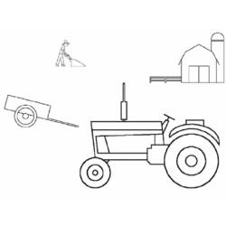 Malvorlage: Traktor (Transport) #142003 - Kostenlose Malvorlagen zum Ausdrucken