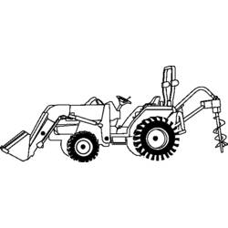 Malvorlage: Traktor (Transport) #142029 - Kostenlose Malvorlagen zum Ausdrucken