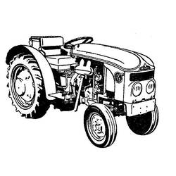 Malvorlage: Traktor (Transport) #142048 - Kostenlose Malvorlagen zum Ausdrucken