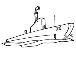 Malvorlage: U-Boot (Transport) #137707 - Kostenlose Malvorlagen zum Ausdrucken