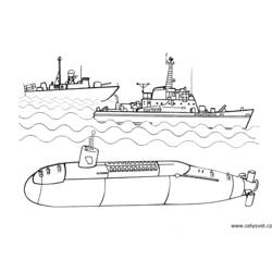 Malvorlage: U-Boot (Transport) #137761 - Kostenlose Malvorlagen zum Ausdrucken