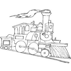 Malvorlage: Zug / Lokomotive (Transport) #135030 - Kostenlose Malvorlagen zum Ausdrucken