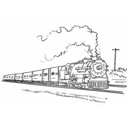 Malvorlage: Zug / Lokomotive (Transport) #135034 - Kostenlose Malvorlagen zum Ausdrucken