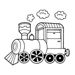 Malvorlage: Zug / Lokomotive (Transport) #135035 - Kostenlose Malvorlagen zum Ausdrucken