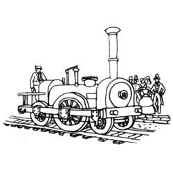 Malvorlage: Zug / Lokomotive (Transport) #135038 - Kostenlose Malvorlagen zum Ausdrucken