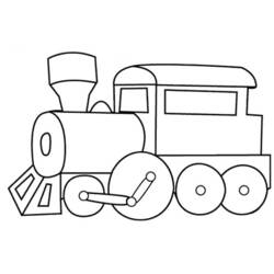 Malvorlage: Zug / Lokomotive (Transport) #135046 - Kostenlose Malvorlagen zum Ausdrucken