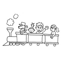 Malvorlage: Zug / Lokomotive (Transport) #135049 - Kostenlose Malvorlagen zum Ausdrucken