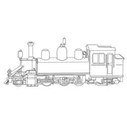 Malvorlage: Zug / Lokomotive (Transport) #135054 - Kostenlose Malvorlagen zum Ausdrucken
