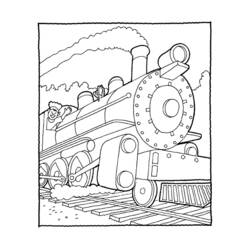 Malvorlage: Zug / Lokomotive (Transport) #135063 - Kostenlose Malvorlagen zum Ausdrucken