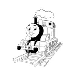 Malvorlage: Zug / Lokomotive (Transport) #135076 - Kostenlose Malvorlagen zum Ausdrucken