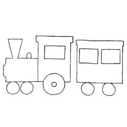 Malvorlage: Zug / Lokomotive (Transport) #135078 - Kostenlose Malvorlagen zum Ausdrucken