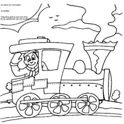 Malvorlage: Zug / Lokomotive (Transport) #135082 - Kostenlose Malvorlagen zum Ausdrucken