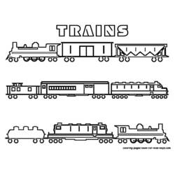 Malvorlage: Zug / Lokomotive (Transport) #135084 - Kostenlose Malvorlagen zum Ausdrucken