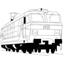 Malvorlage: Zug / Lokomotive (Transport) #135096 - Kostenlose Malvorlagen zum Ausdrucken