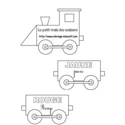 Malvorlage: Zug / Lokomotive (Transport) #135110 - Kostenlose Malvorlagen zum Ausdrucken