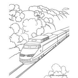 Malvorlage: Zug / Lokomotive (Transport) #135127 - Kostenlose Malvorlagen zum Ausdrucken