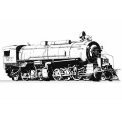 Malvorlage: Zug / Lokomotive (Transport) #135146 - Kostenlose Malvorlagen zum Ausdrucken