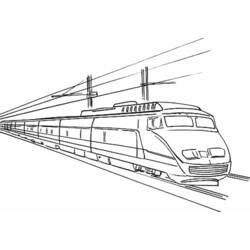 Malvorlage: Zug / Lokomotive (Transport) #135158 - Kostenlose Malvorlagen zum Ausdrucken