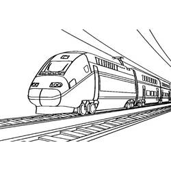 Zeichnungen zum Ausmalen: Zug / Lokomotive - Kostenlose Malvorlagen zum Ausdrucken