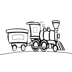 Malvorlage: Zug / Lokomotive (Transport) #135175 - Kostenlose Malvorlagen zum Ausdrucken