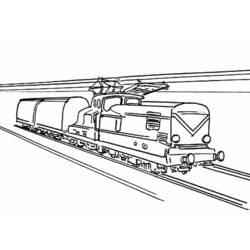Malvorlage: Zug / Lokomotive (Transport) #135224 - Kostenlose Malvorlagen zum Ausdrucken