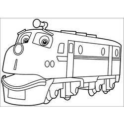 Malvorlage: Zug / Lokomotive (Transport) #135238 - Kostenlose Malvorlagen zum Ausdrucken
