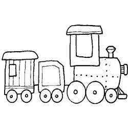 Malvorlage: Zug / Lokomotive (Transport) #135261 - Kostenlose Malvorlagen zum Ausdrucken