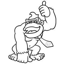 Malvorlage: Esel Kong (Videospiele) #112160 - Kostenlose Malvorlagen zum Ausdrucken