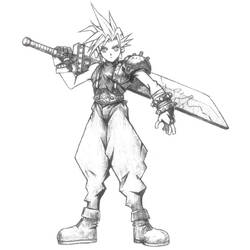 Zeichnungen zum Ausmalen: Final Fantasy - Kostenlose Malvorlagen zum Ausdrucken