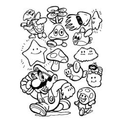 Malvorlage: Mario-Brüder (Videospiele) #112547 - Kostenlose Malvorlagen zum Ausdrucken