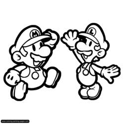 Malvorlage: Mario-Brüder (Videospiele) #112550 - Kostenlose Malvorlagen zum Ausdrucken