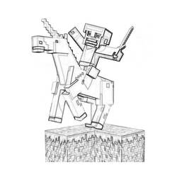 Malvorlage: Minecraft (Videospiele) #113773 - Kostenlose Malvorlagen zum Ausdrucken
