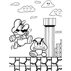 Malvorlage: Super Mario Bros. (Videospiele) #153581 - Kostenlose Malvorlagen zum Ausdrucken