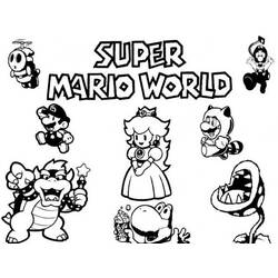 Malvorlage: Super Mario Bros. (Videospiele) #153593 - Kostenlose Malvorlagen zum Ausdrucken