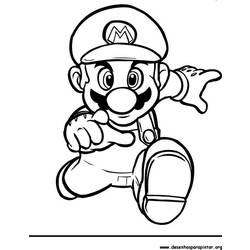 Zeichnungen zum Ausmalen: Super Mario Bros. - Kostenlose Malvorlagen zum Ausdrucken
