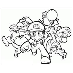 Malvorlage: Super Mario Bros. (Videospiele) #153731 - Kostenlose Malvorlagen zum Ausdrucken