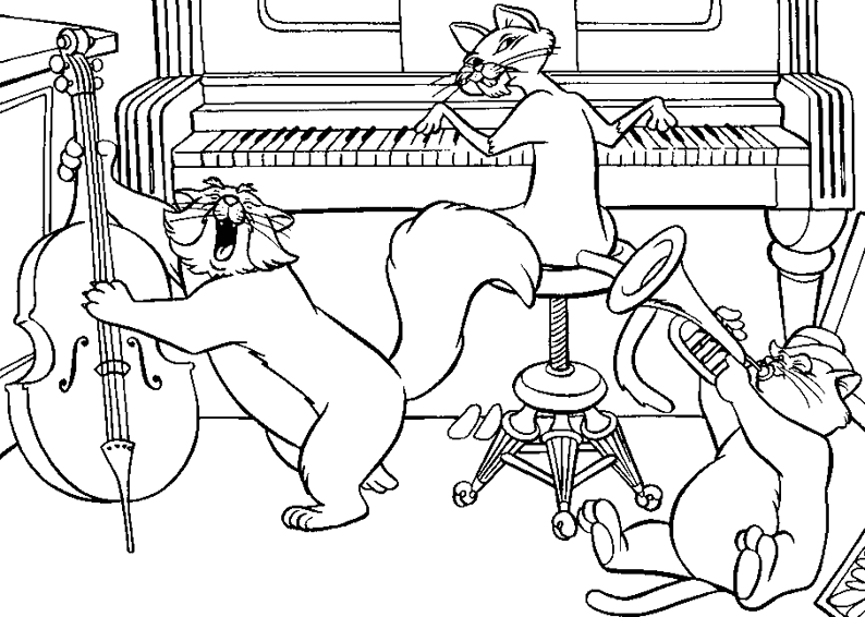 Malvorlage: Aristocats (Animationsfilme) #26957 - Kostenlose Malvorlagen zum Ausdrucken