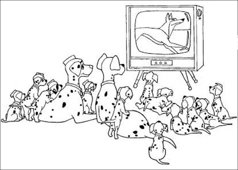 Malvorlage: 101 Dalmatiner (Animierte Filme) #129352 - Kostenlose Malvorlagen zum Ausdrucken