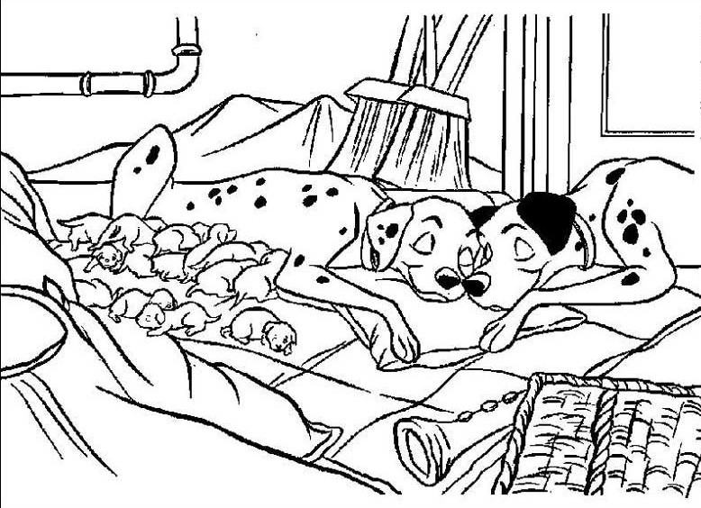 Malvorlage: 101 Dalmatiner (Animierte Filme) #129394 - Kostenlose Malvorlagen zum Ausdrucken