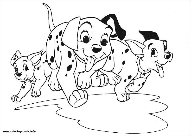 Malvorlage: 101 Dalmatiner (Animierte Filme) #129410 - Kostenlose Malvorlagen zum Ausdrucken