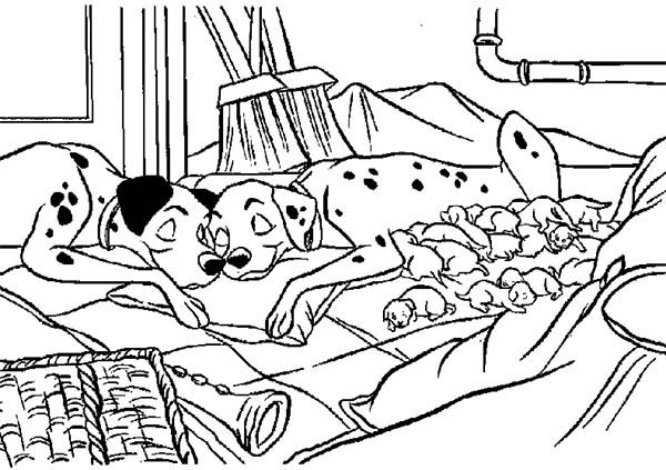 Malvorlage: 101 Dalmatiner (Animierte Filme) #129417 - Kostenlose Malvorlagen zum Ausdrucken