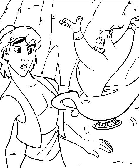 Malvorlage: Aladdin (Animierte Filme) #127652 - Kostenlose Malvorlagen zum Ausdrucken