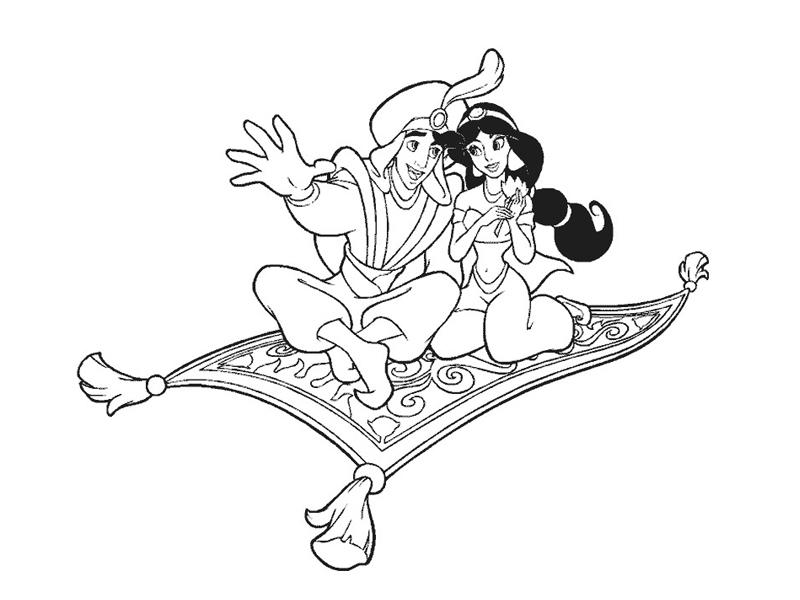 Malvorlage: Aladdin (Animierte Filme) #127729 - Kostenlose Malvorlagen zum Ausdrucken