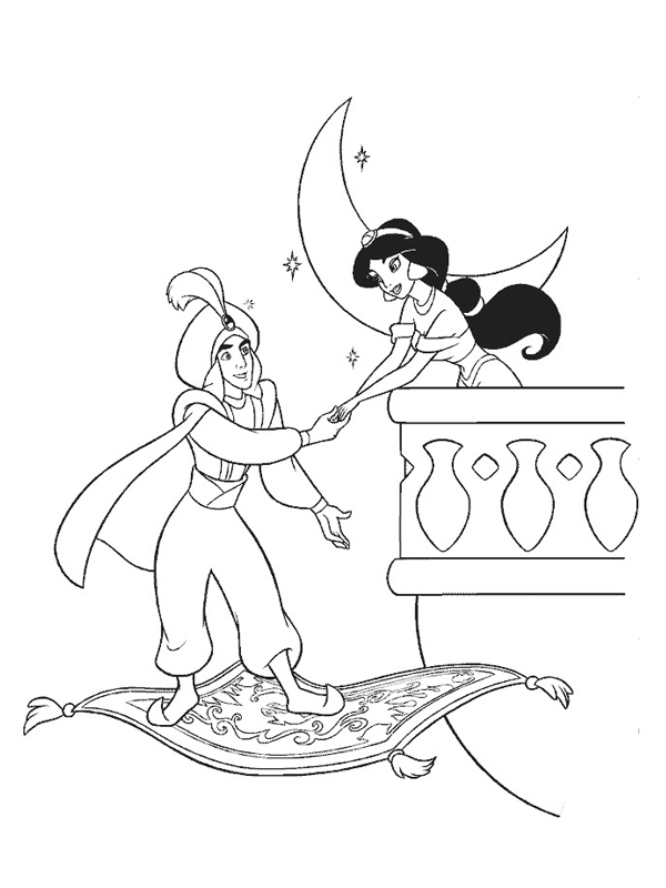 Malvorlage: Aladdin (Animierte Filme) #127755 - Kostenlose Malvorlagen zum Ausdrucken