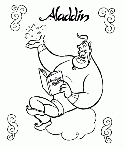 Malvorlage: Aladdin (Animierte Filme) #127854 - Kostenlose Malvorlagen zum Ausdrucken