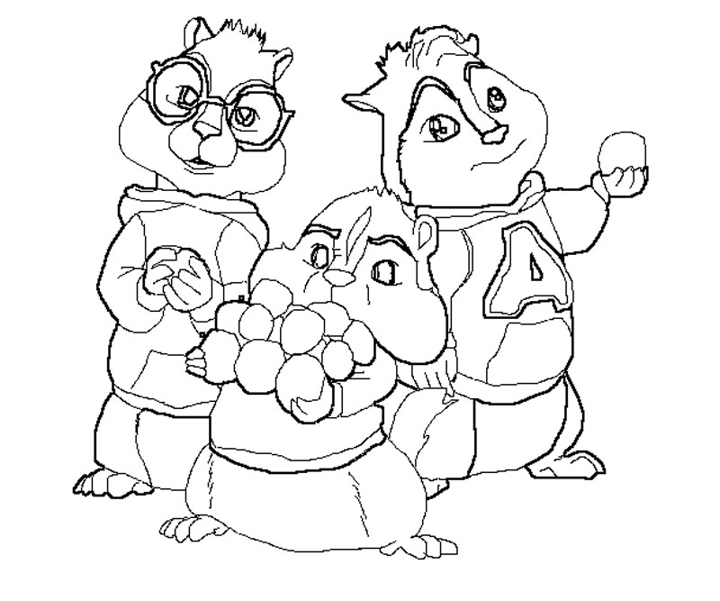 Malvorlage: Alvin und die Chipmunks (Animierte Filme) #128244 - Kostenlose Malvorlagen zum Ausdrucken