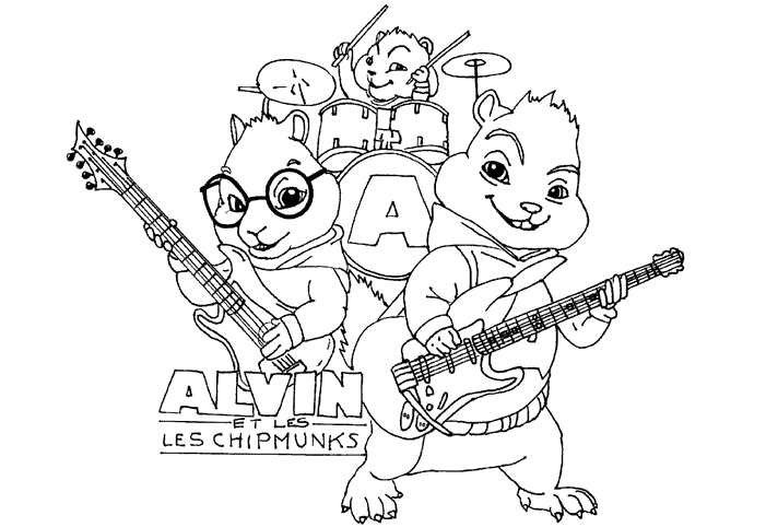 Malvorlage: Alvin und die Chipmunks (Animierte Filme) #128246 - Kostenlose Malvorlagen zum Ausdrucken