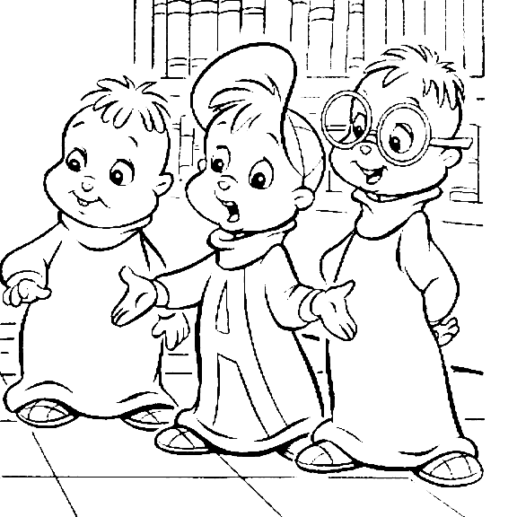 Malvorlage: Alvin und die Chipmunks (Animierte Filme) #128250 - Kostenlose Malvorlagen zum Ausdrucken