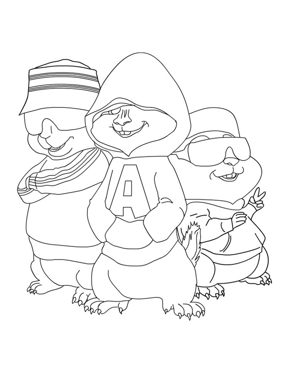 Malvorlage: Alvin und die Chipmunks (Animierte Filme) #128254 - Kostenlose Malvorlagen zum Ausdrucken